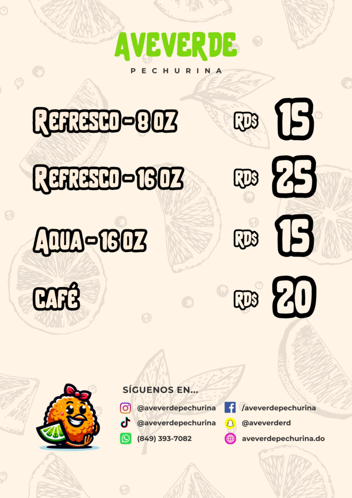 aveverde pechurina menu